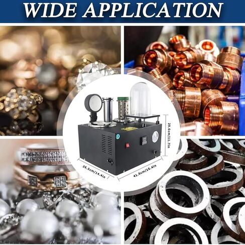 Vacuum Casting Machine,2KG Graphite Crucible,Gold Melting Furnace, Cast Casting Machine,Digital Display High Temperature Refining,for Melting Silver, Gold, Copper, Aluminum in Saudi Arabia
