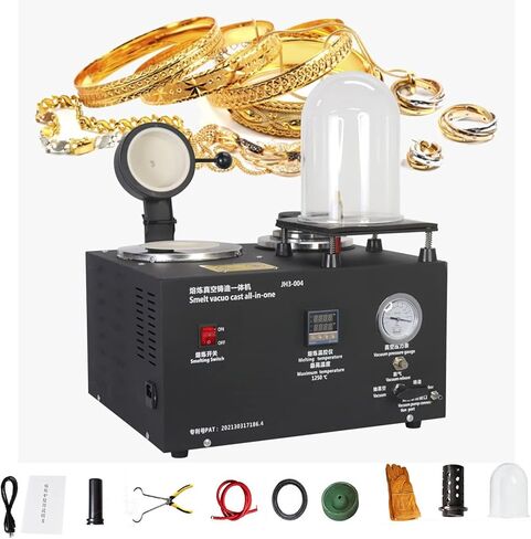 Perfect Cast Casting Machine,2KG Graphite Crucible,Vacuum Casting Machine, 2KG Gold Melting Furnace,for Melting Silver, Gold, Copper, Aluminum in Saudi Arabia