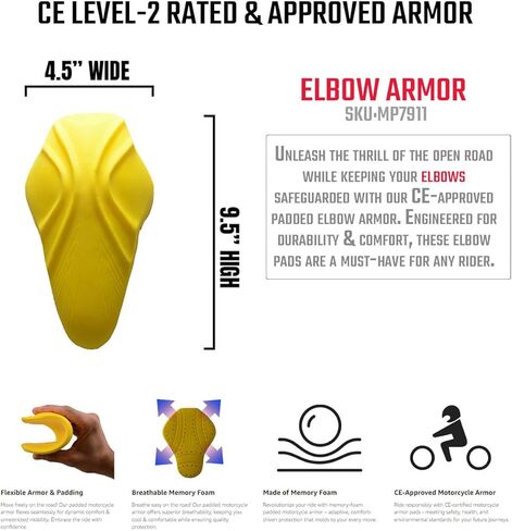 Milwaukee Leather Replacement Motorcycle CE Approved Armor and Padding For Motorcycle Apparel - Jackets - Vests - Flannels - One Size in Saudi Arabia