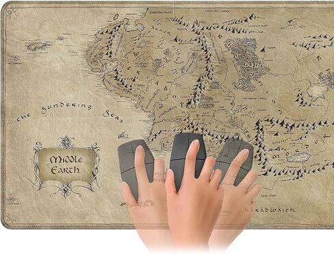 لـ MTG Playmat مقاس 24 × 14 بوصة بساط لعب سحري من الأرض الوسطى، بساط لعب للبطاقات من أجل Magic The Gathering TCG PTCG Playmat مع أكياس تخزين مجانية وظهر غير قابل للانزلاق وحافة مخيطة in Kuwait