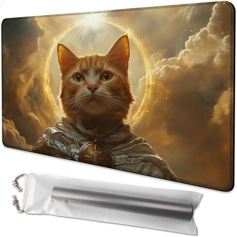 لـ MTG Playmat مقاس 24 × 14 بوصة بساط لعب سحري من الأرض الوسطى، بساط لعب للبطاقات من أجل Magic The Gathering TCG PTCG Playmat مع أكياس تخزين مجانية وظهر غير قابل للانزلاق وحافة مخيطة in Kuwait