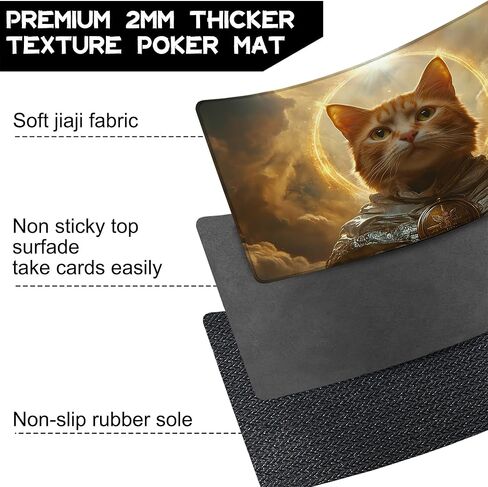 لـ MTG Playmat مقاس 24 × 14 بوصة بساط لعب سحري من الأرض الوسطى، بساط لعب للبطاقات من أجل Magic The Gathering TCG PTCG Playmat مع أكياس تخزين مجانية وظهر غير قابل للانزلاق وحافة مخيطة in Kuwait
