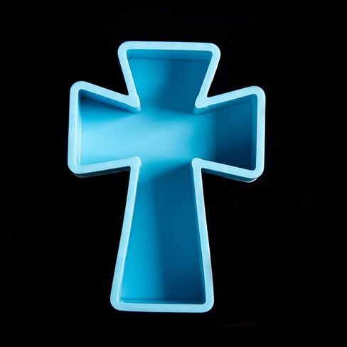 الإيمان الصليب قلادة سيارة Freshie قالب السيليكون الراتنج قالب الصب لرائحة الخرز الصابون الحلوى الخبز DIY اليدوية شنقا الشموع الديكور صياغة المباركة هدية الأزرق in Kuwait