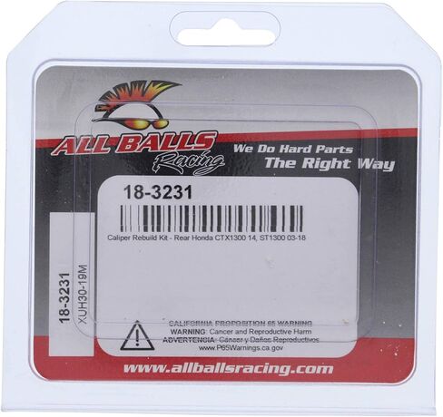 All Balls Racing Rear Caliper Rebuild Kit 18-3231 Compatible With/Replacement For Honda CTX1300 2014, ST1300 2003-2018 in Saudi Arabia