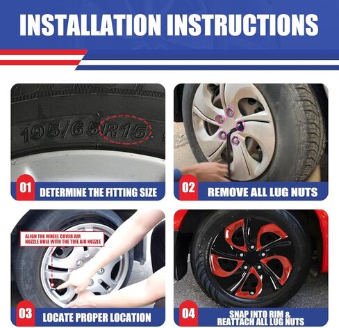 16" Hubcaps, 16 inch Wheel Rims Cover for 2008-2012 Honda Accord Sedan, R16 Steel Wheels Hub Caps, Bolt On Installation Wheel Cover, 4 Packs, Lacquer in Saudi Arabia
