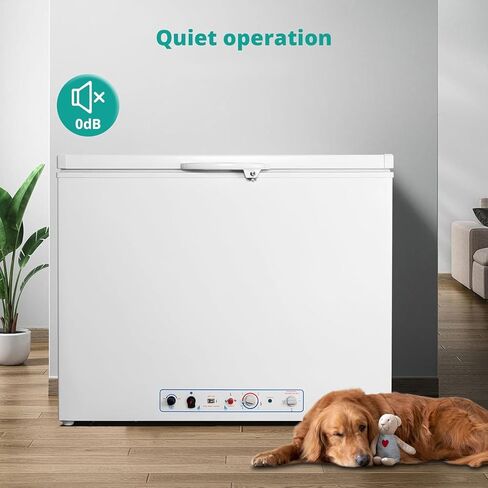 SMETA 12 فولت ثلاجة محمولة البروبان الفريزر RV الفريزر 110/12 فولت الصدر التخييم في الهواء الطلق الفريزر العميق الكهربائية LPG AC / DC 3-way امتصاص الغاز الصدر الفريزر برودة قبالة الشمسية لRV، 2.4 قدم مكعب، أسود مع قفل in Kuwait