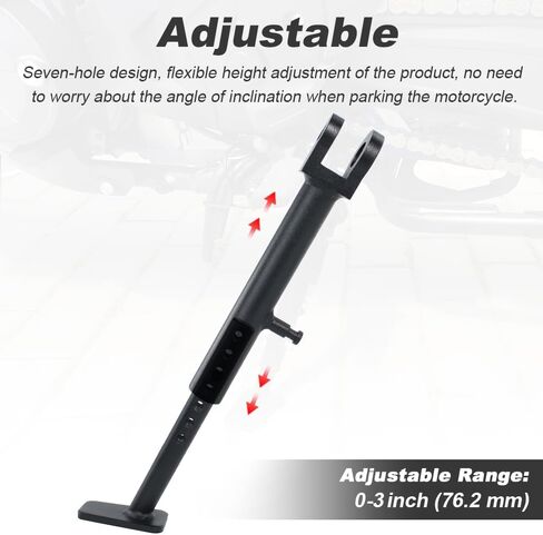 Xitomer 0-3'' Motorcycle Adjustable Side stand fit for Africa Twin CRF1100L 2020-2025 Foot Side Support Kickstand Accessories in Saudi Arabia