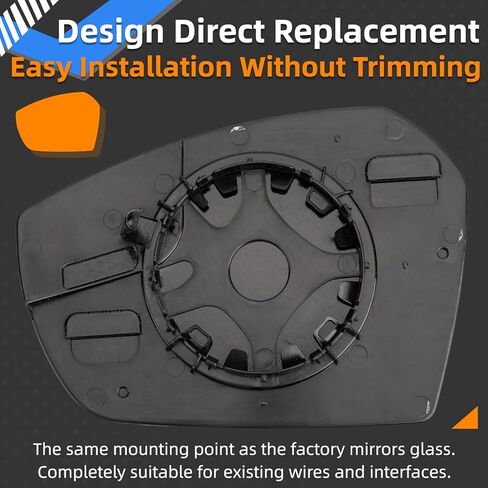 Passenger Side Mirror Replacement for Ford Escape 2017 2018 2019 - Right Side Mirror Glass, Rear View Mirrors Glass in Saudi Arabia