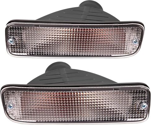 زوج ضوء إشارة الانعطاف الهالوجين متوافق مع 1995-1997 Toyota Tacoma 4WD 1998-2000 Toyota Tacoma DLX RWD لاستبدال TO2531122 TO2530122 عدسات شفافة من الجانب الأيسر والأيمن in Kuwait