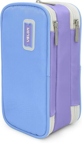 Large Capacity Pencil Case 3 Compartment Pouch Pen Bag for School Girl Boy Teen Men Women (Green) in Saudi Arabia