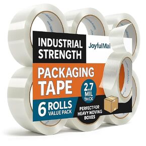 JoyfuIMai 6 Rolls 150 Yards Per Roll, 2.0inches Wide, for Shipping Packaging Moving Sealing, Thicker Clear Packing Tape (6 Pack 2INCH Wide) in Saudi Arabia