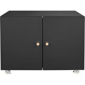 Print Mobile Printer Stand, Rolling Filing Cabinet, Lateral Office Filing Cabinet fits A4 or Letter Size for Home Office (White, H23.62) in Saudi Arabia