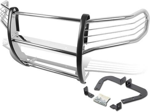 Auto Dynasty Compatible with Grand Cherokee WK2 SUV Front Bumper Protector Brush Grille Guard (Black) in Saudi Arabia