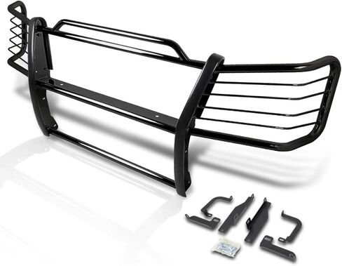 Compatible with Chevy Silverado 1500HD/2500,03-07 Bumper Brush Grille Guard Protector,Black in Saudi Arabia