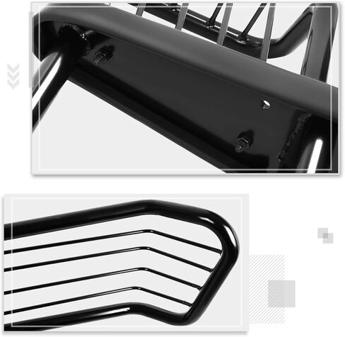 Compatible with Chevy Silverado 1500HD/2500,03-07 Bumper Brush Grille Guard Protector,Black in Saudi Arabia