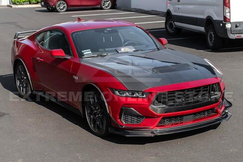 بديل لموديلات Ford S650 Mustang EcoBoost & GT لعام 2024-الحاضر | الظلام الحصان نمط ألياف الكربون استبدال الجبهة العلوي مصبغة إدراج غطاء GRILL-894-BKCF in Saudi Arabia
