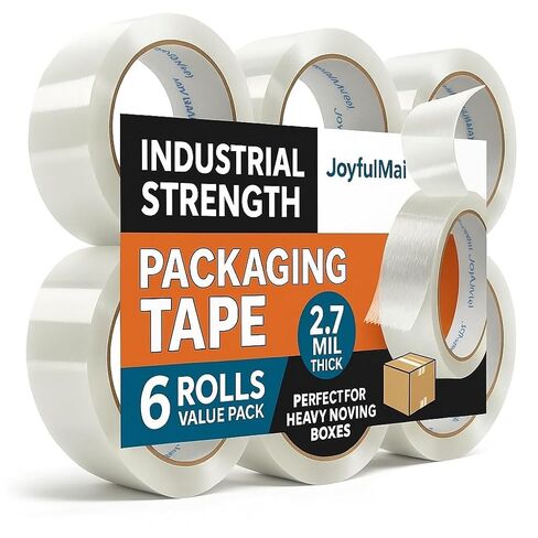 JoyfuIMai 6 Rolls 150 Yards Per Roll, 2.0inches Wide, for Shipping Packaging Moving Sealing, Thicker Clear Packing Tape (6 Pack 2INCH Wide) in Saudi Arabia