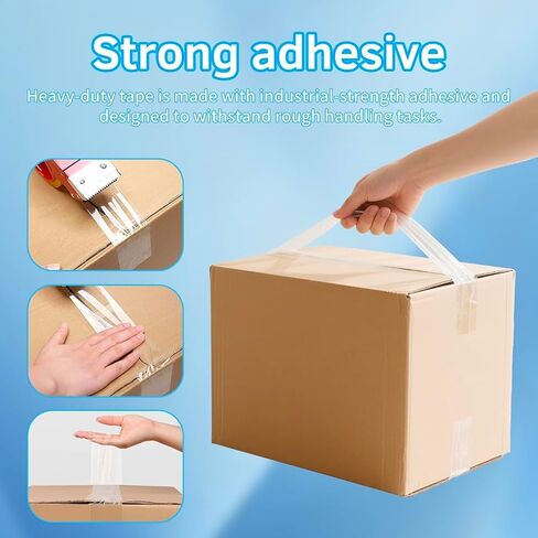 JoyfuIMai 6 Rolls 150 Yards Per Roll, 2.0inches Wide, for Shipping Packaging Moving Sealing, Thicker Clear Packing Tape (6 Pack 2INCH Wide) in Saudi Arabia