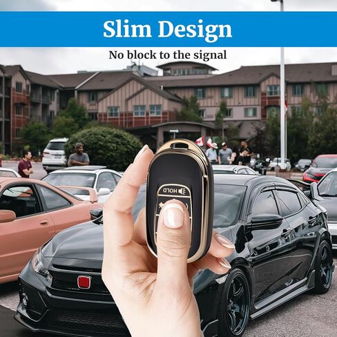 غطاء TPU ناعم لهاتف Honda Key Fob مع سلسلة مفاتيح، غطاء حافظة للمفاتيح حماية كاملة لملحقات Accord Civic HR-V CR-V Pilot Touring، 2021-2026، وردي in Kuwait