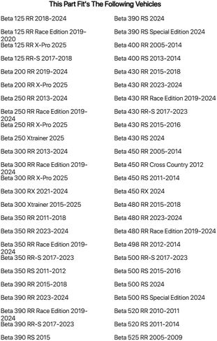 Tusk دعم فرجار الفرامل الخلفي مع واقي قرص الفرامل باللون الأحمر متوافق مع Beta 300 Xtrainer 2015-2025/300 RR 2013-2024/300 RR Race Edition 2019-2025 in Saudi Arabia