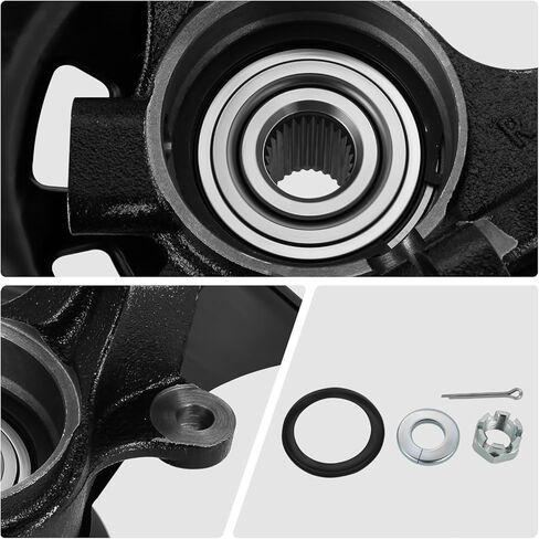 DNA MOTORING Front Right Passenger Side Loaded Knuckle Assembly Compatible with Hyundai Sonata 2011-2013,w/o Sport Suspension. w/ 27 Splines, OEM-KNCK-025-R in Saudi Arabia