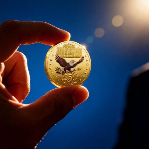 250th Anniversary Challenge Coin, Double-Sided Commemorative Coin for 250 Years Anniversary/Veterans/Independence Day, Patriotic Coins for Collectors(1.57") in Saudi Arabia