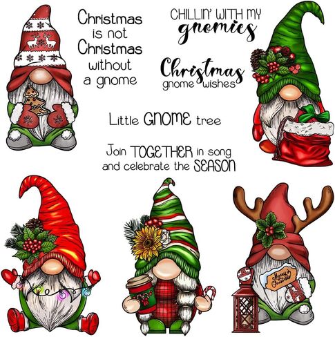 عيد ميلاد سعيد واضح الطوابع وقطع يموت مجموعة لصنع بطاقة DIY عيد الميلاد سكرابوكينغ لوازم سيليكون ختم سكين العفن للألبومات الحرف (عيد الميلاد قبعة الطيور 5.5 × 5.5 في) in Kuwait