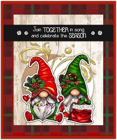 عيد ميلاد سعيد واضح الطوابع وقطع يموت مجموعة لصنع بطاقة DIY عيد الميلاد سكرابوكينغ لوازم سيليكون ختم سكين العفن للألبومات الحرف (عيد الميلاد قبعة الطيور 5.5 × 5.5 في) in Kuwait