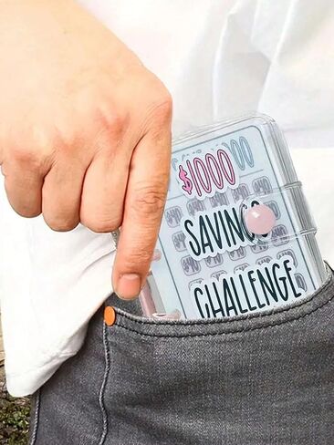 Budget Binder Wallet - Cash Envelope System for Savings ($150/300/500/1000/2100) - Money Organizer with Storage Pockets in Saudi Arabia