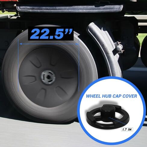 Heel HUB Cap Cover for 2018 Freightliner Cascadia (Wheel Hub Cap Cover with Mount Bracket) in Saudi Arabia