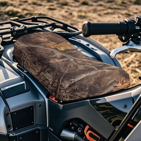 Wanyint All-Season ATV Seat Cover 25.2x10 Inch Waterproof & UV Resistant Universal Four Wheeler Seat Cover Stretch Fit for Honda Rancher 420/Yamaha Kodiak 450, Southwest Aztec Red in Kuwait