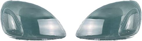 متوافق مع Yaris 1999 2000 2001 2002 ملحقات السيارة غطاء المصباح شفاف عاكس الضوء مصباح عدسة كشافات قذيفة شبكي (A Piar) in Kuwait