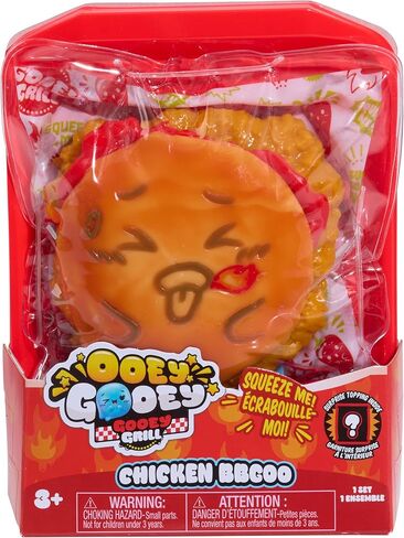 Ooey Gooey Gooey Grill Chicken BBGoo Set with Toppings, Super Soft and Squishy Play Food, Fidget and Sensory Toy for Kids, Girls, Boys, Ages 3 and Up by Just Play in Saudi Arabia