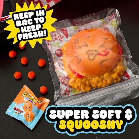 Ooey Gooey Gooey Grill Chicken BBGoo Set with Toppings, Super Soft and Squishy Play Food, Fidget and Sensory Toy for Kids, Girls, Boys, Ages 3 and Up by Just Play in Saudi Arabia