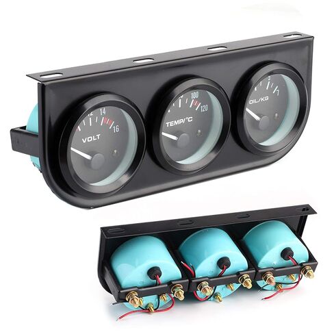 ZJchao Car Gauges Universal Fit Metal Gauge Cluster Custom 12V Dashboard Instrument Panel Kit for Vehicles in Saudi Arabia
