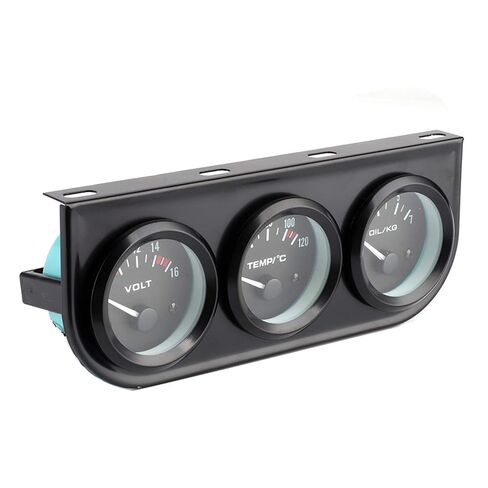 ZJchao Car Gauges Universal Fit Metal Gauge Cluster Custom 12V Dashboard Instrument Panel Kit for Vehicles in Saudi Arabia