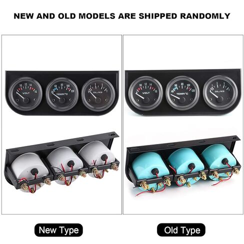 ZJchao Car Gauges Universal Fit Metal Gauge Cluster Custom 12V Dashboard Instrument Panel Kit for Vehicles in Saudi Arabia