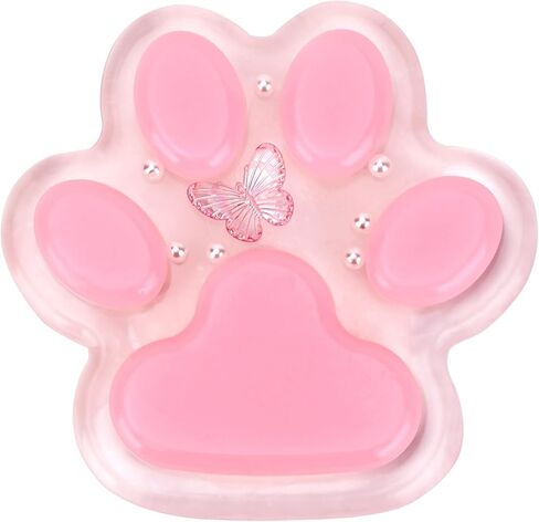 لعبة Big Taba Squishy Cat Paw Fidget Toy، ألعاب Squishies Squeeze للفتيات من سن 4 إلى 8 سنوات، لعبة حسية لزجة فائقة النعومة هدايا الحفلات للأطفال من سن 8 إلى 12 عامًا، تخفيف التوتر والتوحد (وردي وواضح) in Kuwait