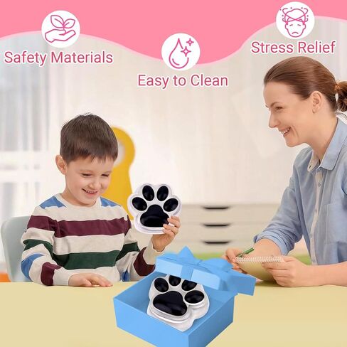 لعبة Big Taba Squishy Cat Paw Fidget Toy، ألعاب Squishies Squeeze للفتيات من سن 4 إلى 8 سنوات، لعبة حسية لزجة فائقة النعومة هدايا الحفلات للأطفال من سن 8 إلى 12 عامًا، تخفيف التوتر والتوحد (وردي وواضح) in Saudi Arabia