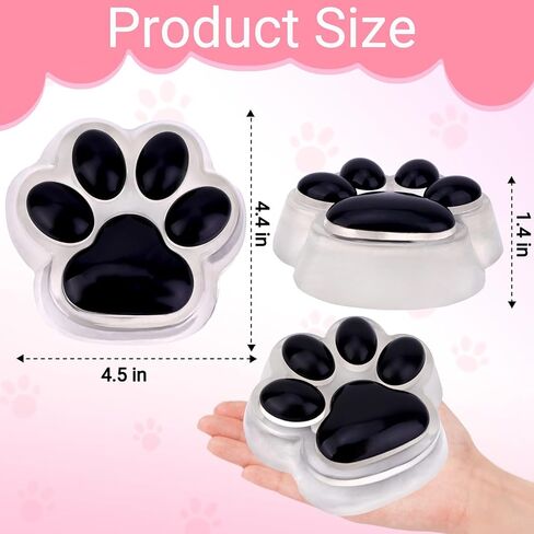 لعبة Big Taba Squishy Cat Paw Fidget Toy، ألعاب Squishies Squeeze للفتيات من سن 4 إلى 8 سنوات، لعبة حسية لزجة فائقة النعومة هدايا الحفلات للأطفال من سن 8 إلى 12 عامًا، تخفيف التوتر والتوحد (وردي وواضح) in Saudi Arabia