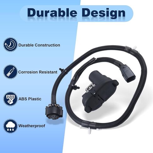 Trailer Wiring Harness Towing 4/7-Pin Plug Connector w/Bracket Compatible with 2009-2025 Ford F-150 Transit Bronco Maverick Explorer Lincoln Navigator & More Replace# 9U5Z-14489-MAA in Saudi Arabia