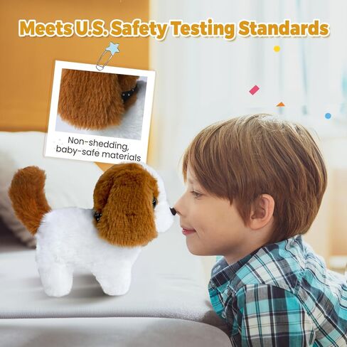 Walking Dog Toy - Electronic Pet with Leash, Bell, Bone, Christmas Birthday Gifts Puppy Dog Toy for Kids Ages 3-8 in Saudi Arabia