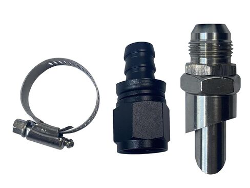 Universal Stainless Steel Exhaust Vacuum Scavenger Crank Case Vent CCV Kit Catch Can Vent in Saudi Arabia