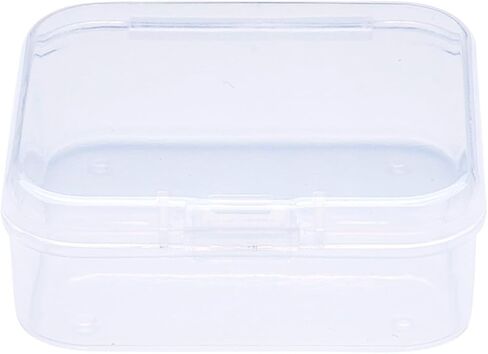 6Pcs Plastic Bead Storage Containers Organizer Boxes with Hinged Lid Small Plastic Case Mini Square Arts Crafts Storage Boxes for Small Items and Craft Projects in Saudi Arabia