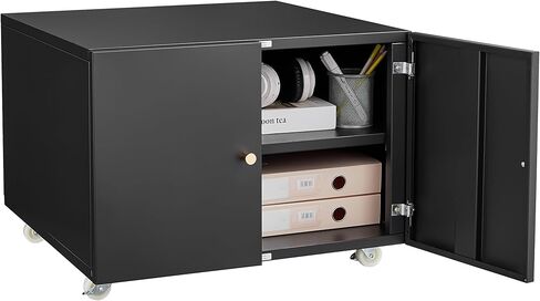 Print Mobile Printer Stand, Rolling Filing Cabinet, Lateral Office Filing Cabinet fits A4 or Letter Size for Home Office (White, H23.62) in Saudi Arabia