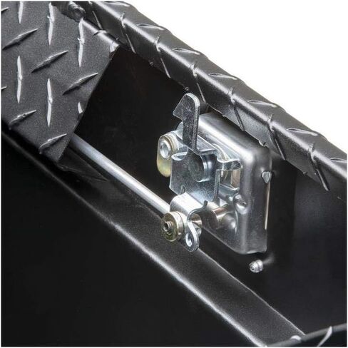 UWS EC10212 صندوق أدوات الشاحنة المصنوع من الألومنيوم ذو الجدار الثقيل باللون الأسود اللامع مقاس 60 بوصة، غطاء صلب in Kuwait