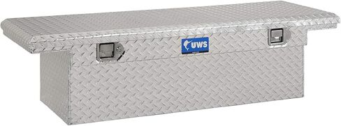 صندوق أدوات الشاحنة من الألومنيوم ذو الجدار الثقيل مقاس 54 بوصة UWS EC10101 مع غطاء منخفض وغطاء صلب in Kuwait