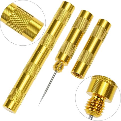 QWORK 21-Piece Airbrush Nozzle Cap Kit with Needles & Cleaning Tools - Airbrush Needle Replacement Parts for 0.2/0.3/0.5 mm Sizes in Saudi Arabia