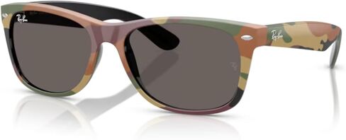 Ray Ban RB2132 NEW WAYFARER 622/17 52M Rubber Black/Grey Mirror Blue Sunglasses For Men For Women in Kuwait