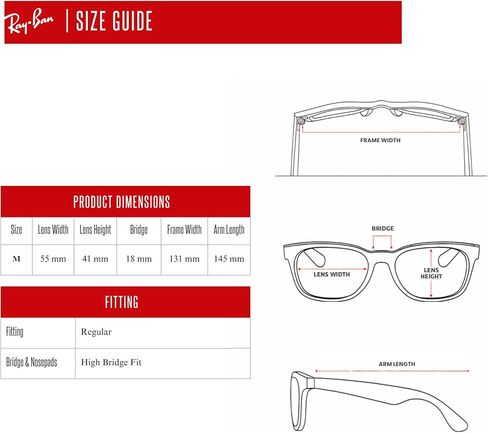 Ray Ban RB2132 NEW WAYFARER 622/17 52M Rubber Black/Grey Mirror Blue Sunglasses For Men For Women in Kuwait